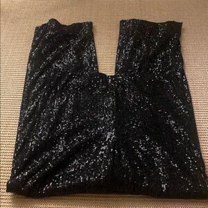 H&M Black Sequin Pants